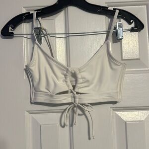White wild fable bikini top size xs
